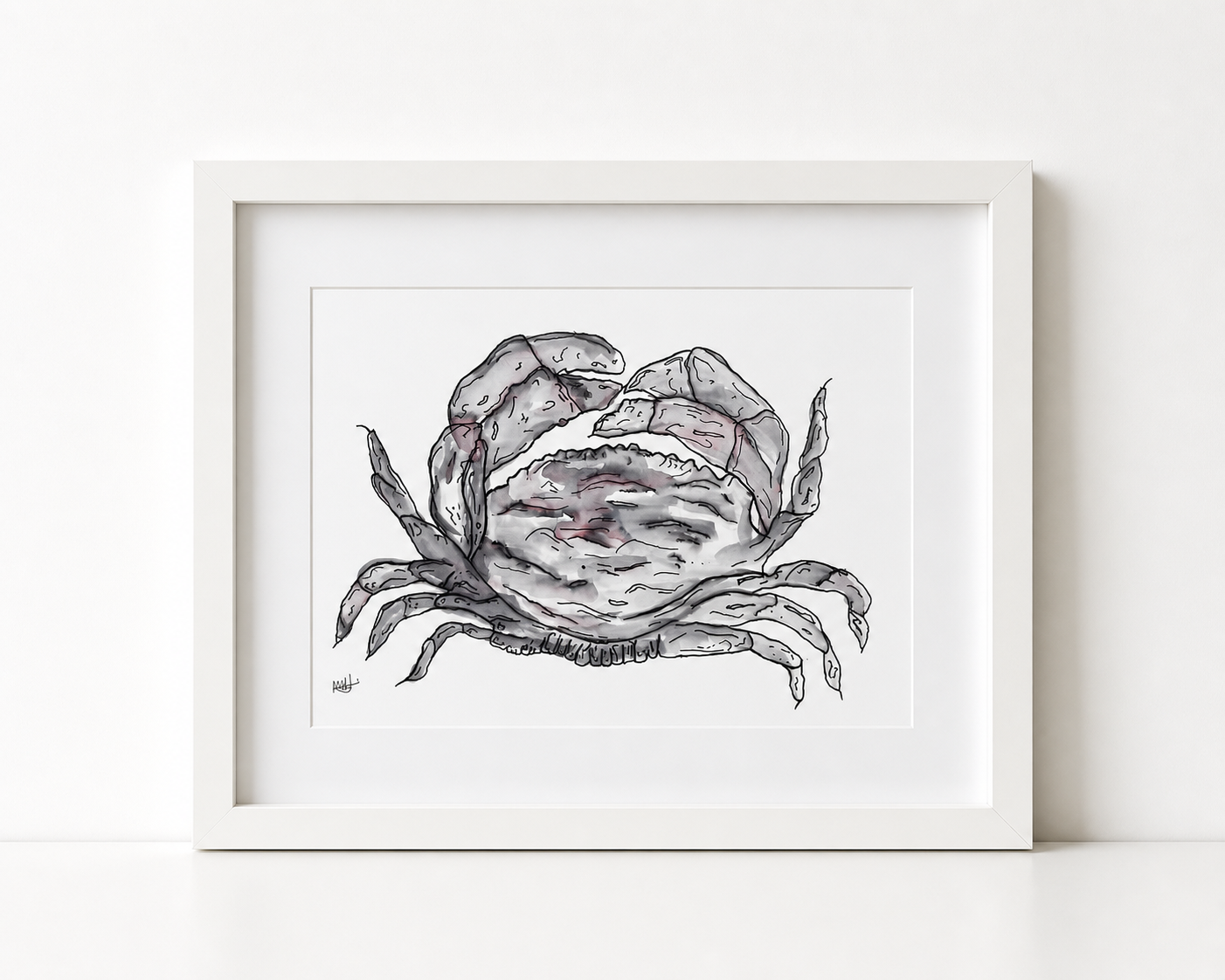 A5 Crab Drawing