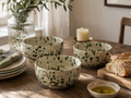 Green Dotty Ceramic Bowl