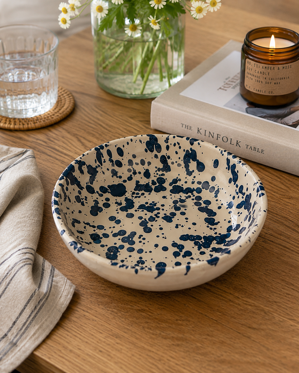 Blue Dotty Bowl