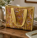 Large Golden Hour Reversible Patterned Fabric Tote Bag
