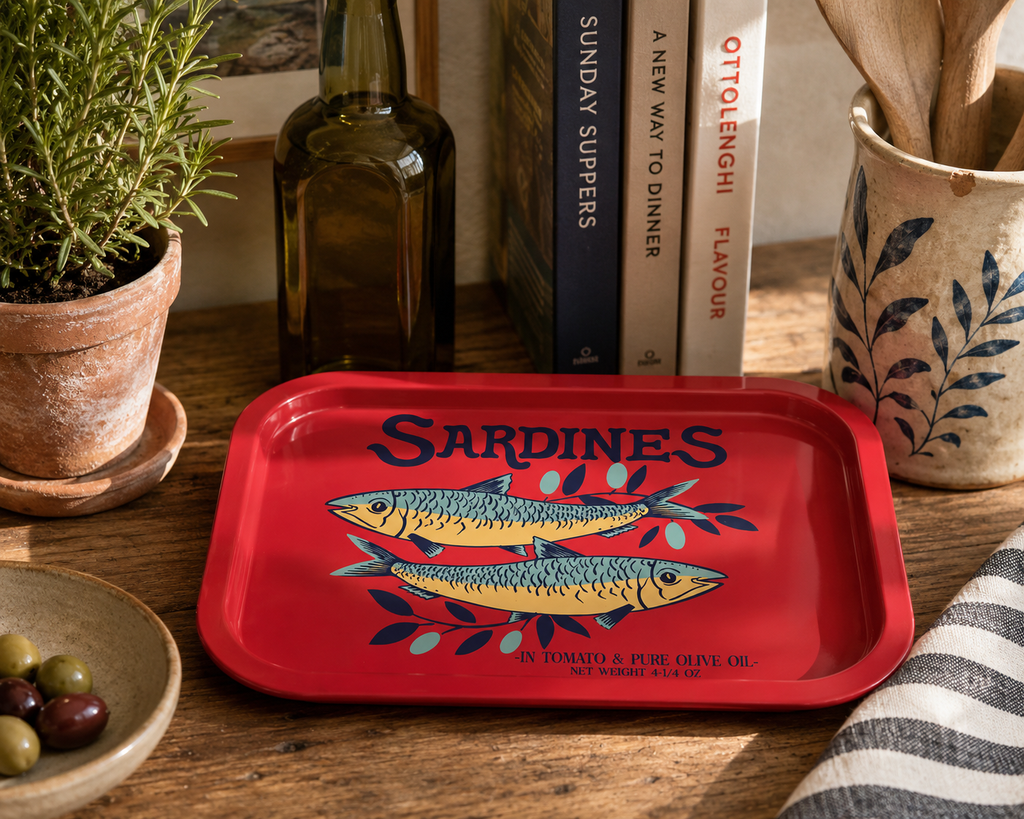 Red Sardine Serving Tray