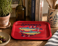 Red Sardine Serving Tray