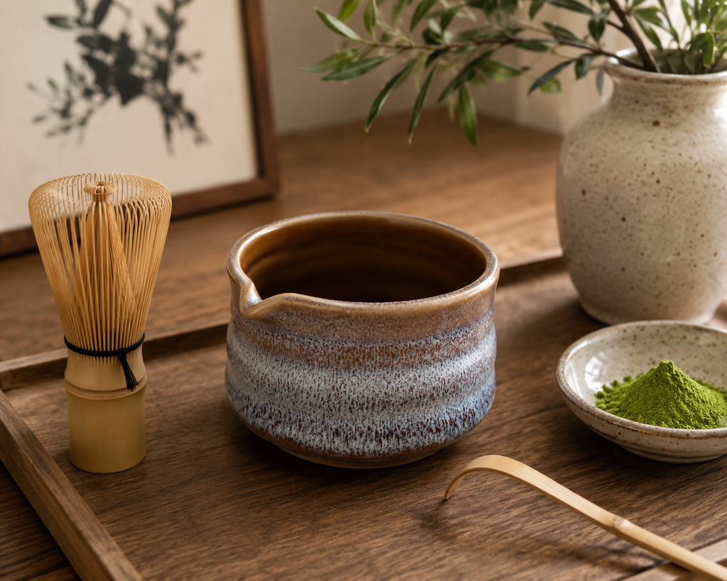 Light Blue Ceramic Matcha Jug