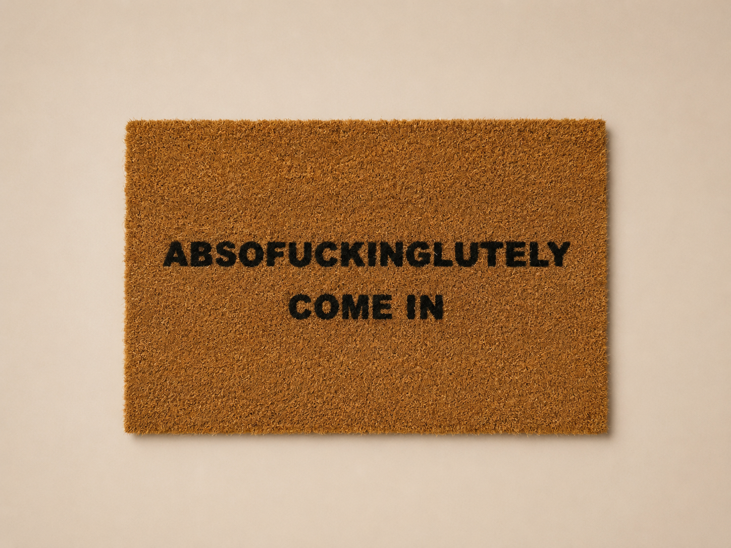 “Absofuckinglutely Come In” Door Mat