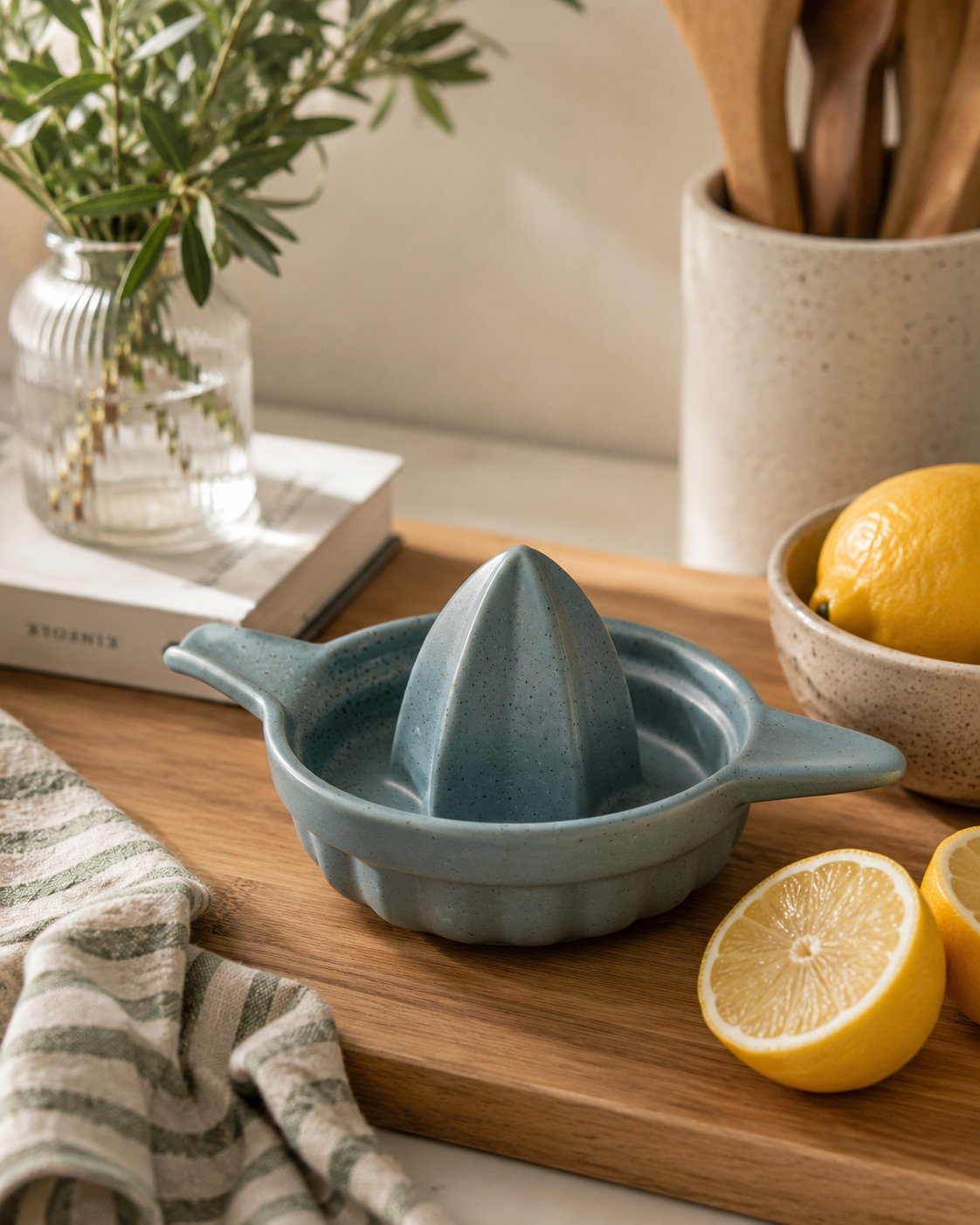 Blue Ceramic Lemon Squeezer