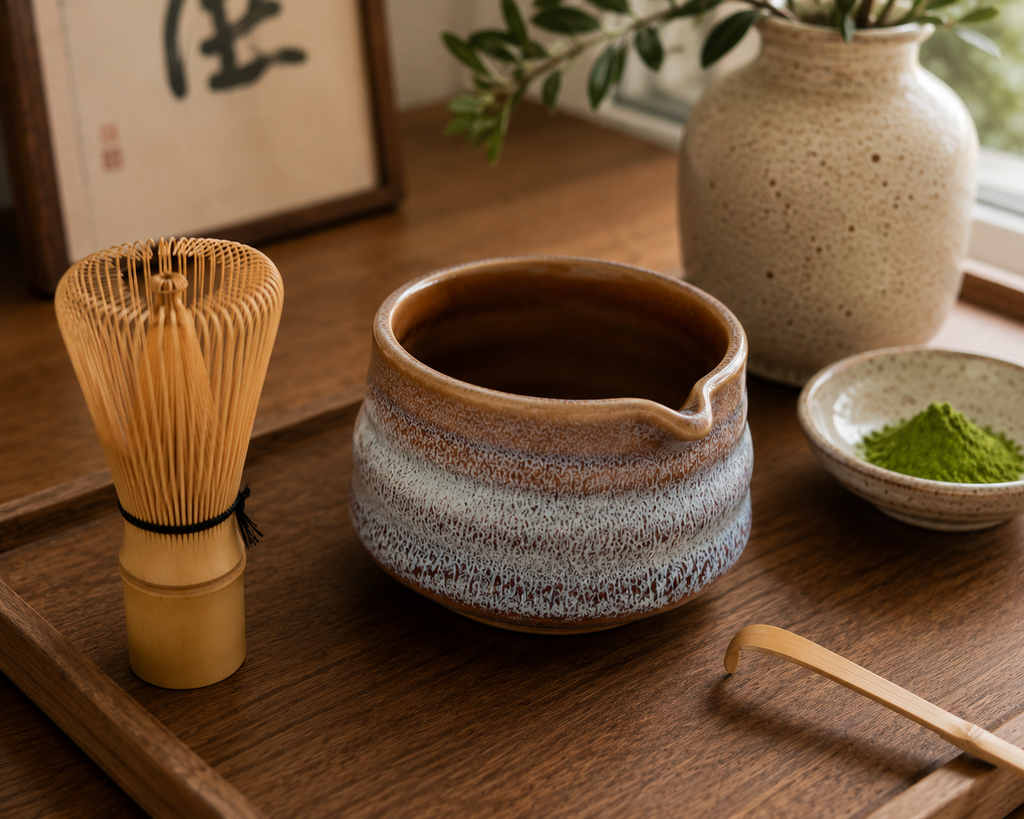 Light Blue Ceramic Matcha Jug